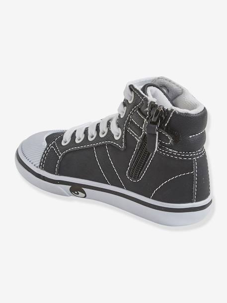 Hoge sneakers voor jongens, kleutercollectie Zwart - vertbaudet enfant 