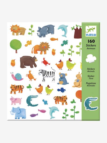 160 dierenstickers DJECO MEERDERE KLEUREN - vertbaudet enfant 