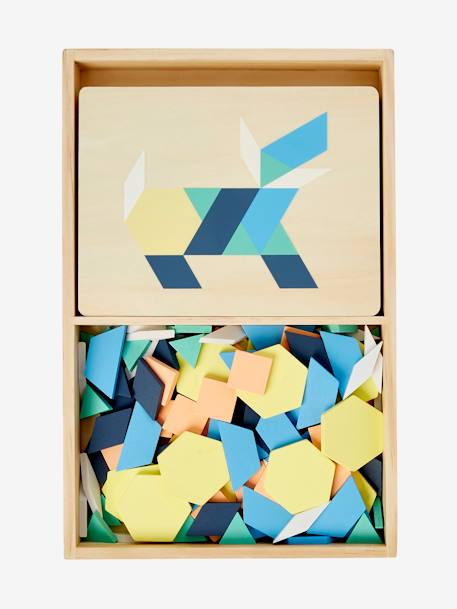 FSC®-hout tangram meerkleurig - vertbaudet enfant 