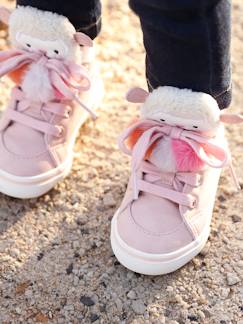 Schoenen-Baby schoenen 17-26-Loopt meisje 19-26-Sneakers-Halfhoge sneakers meisjesbaby 3 kwastjes