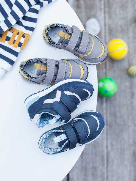 Klittenband sneakers babyjongen running stijl GRIJS - vertbaudet enfant 