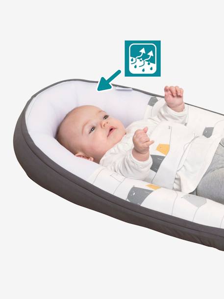 Verkleinkussen meegroeibed BABYMOOV Doomoo Cocoon BEAR GREY+grijs - vertbaudet enfant 