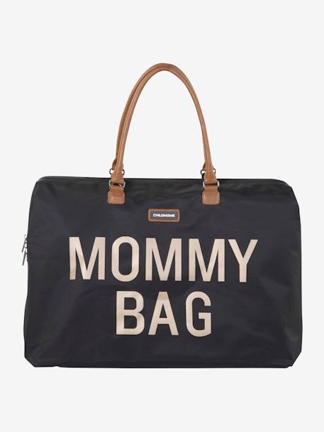 Luiertas Mommy Bag large CHILDHOME GEBROKEN WIT+ZWART GOUD - vertbaudet enfant 