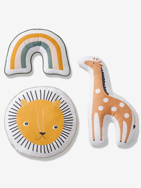 Set van 3 dierenkussens TANZANIA Honing - vertbaudet enfant 