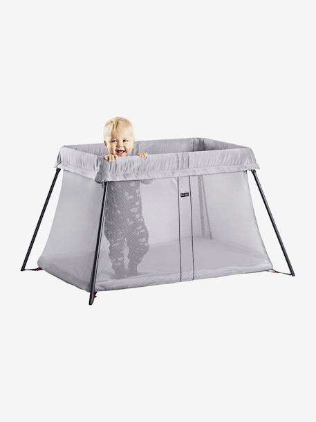 Campingbed Light BABYBJORN DONKERGROEN+ZILVER+ZWART - vertbaudet enfant 