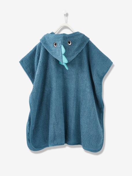 Badponcho voor kinderen Dino groenblauw - vertbaudet enfant 