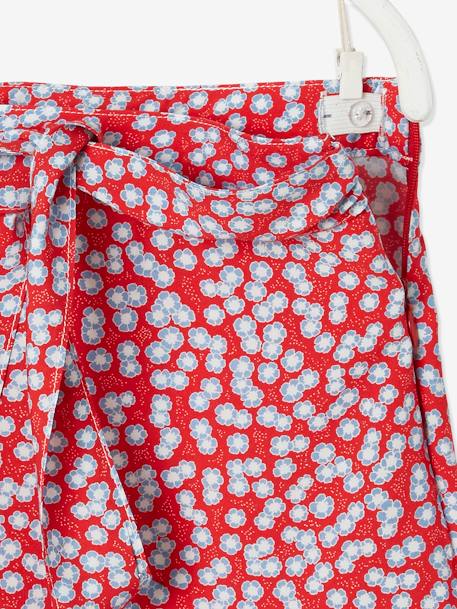 Meisjesrok met print inkt met print+rood met print - vertbaudet enfant 