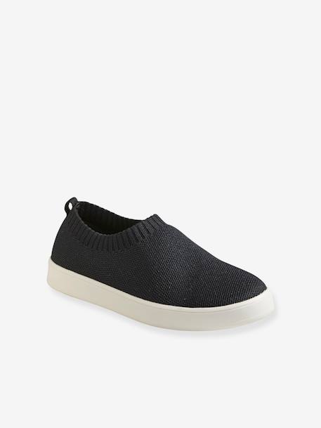 Ecologisch verantwoorde slip-on sneakers voor meisjes ZWART - vertbaudet enfant 