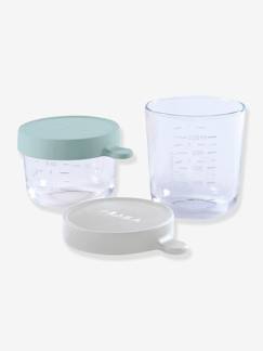 Verzorging-Baby eet en drinkt-Keukenrobot en accessoires-Pakket met 2 glazen conserveringspotjes van BEABA