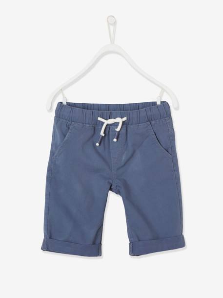 Gekleurde jongensbermuda azuurblauw+goudbeige+jeansblauw+ORANJE+salie - vertbaudet enfant 