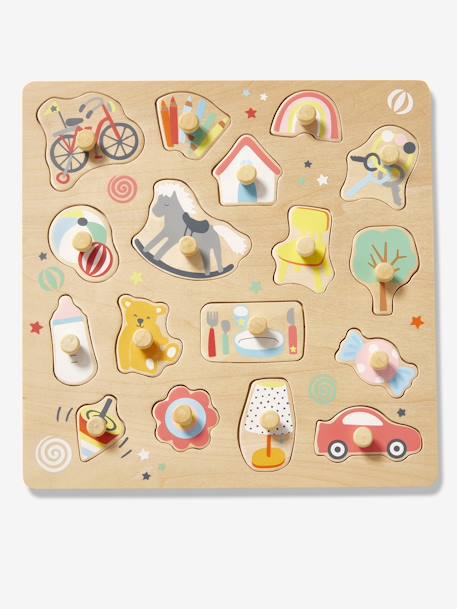 Happy Button Puzzle meerkleurig - vertbaudet enfant 