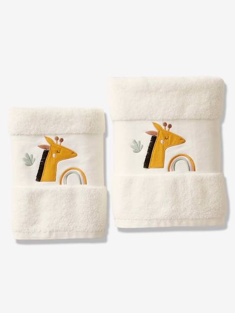 Badhanddoek giraffe ivoor - vertbaudet enfant 