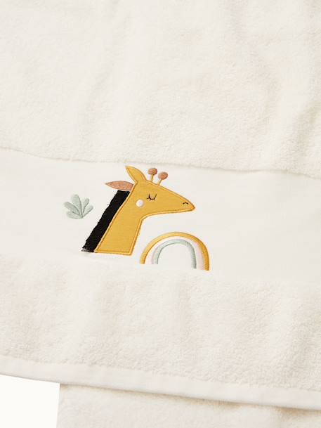 Badhanddoek giraffe ivoor - vertbaudet enfant 