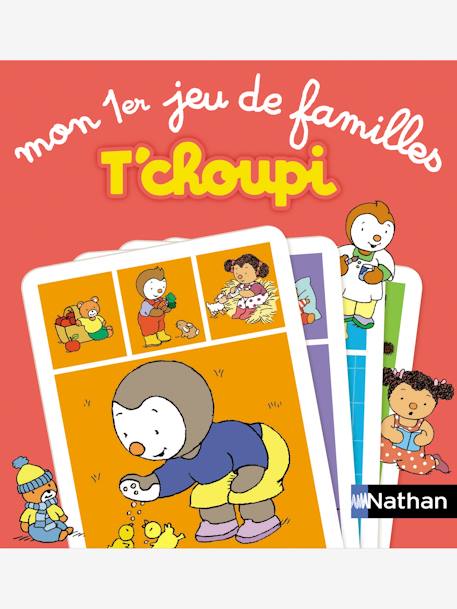 Mijn eerste familiespel T'choupi NATHAN Rood - vertbaudet enfant 