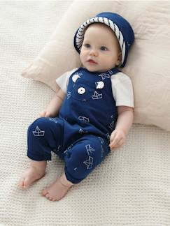 Baby-Set baby hoedje, romper en salopette