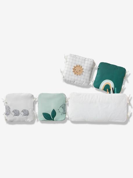 Gewatteerde bedbumpers Bio Collection LOVELY NATURE ivoorkleurig / veelkleurig - vertbaudet enfant 