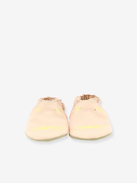 Sloffen Soft Soles Goldy Cat ROBEEZ© lichtroze+marine - vertbaudet enfant 