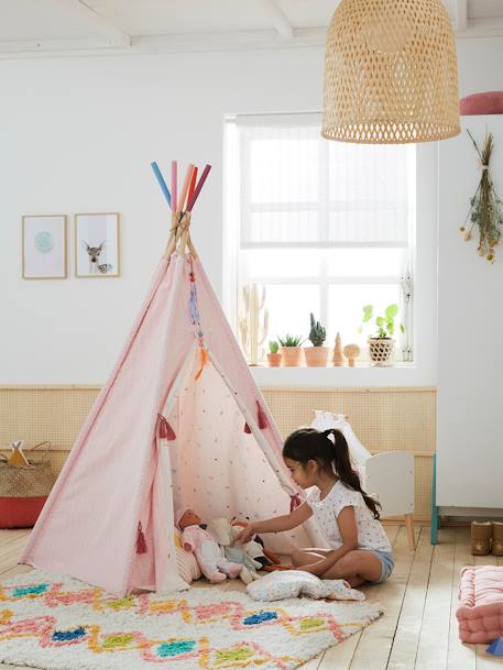 Omkeerbare tipi Petite Sioux roze - vertbaudet enfant 