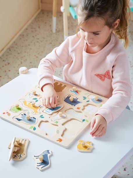 Knopenpuzzel Classe verte meerkleurig - vertbaudet enfant 