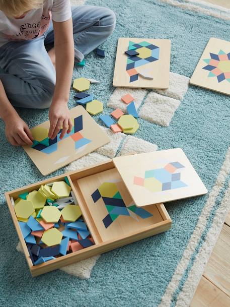 FSC®-hout tangram meerkleurig - vertbaudet enfant 