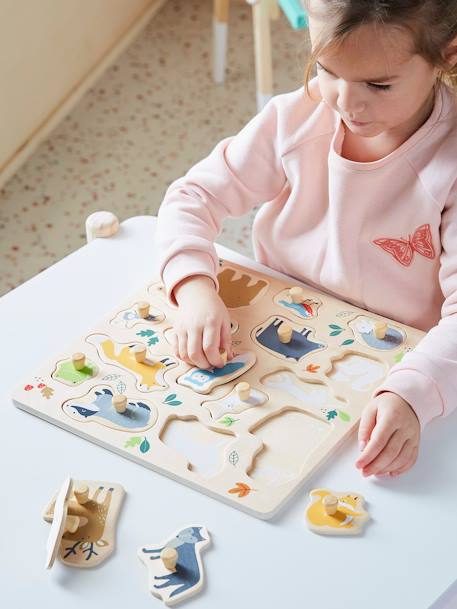 Knopenpuzzel Classe verte meerkleurig - vertbaudet enfant 