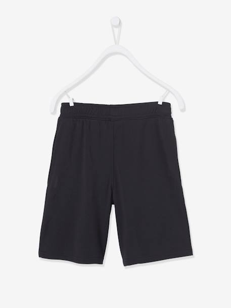 Jongenssportshort nummer 10 van technisch materiaal MARINEBLAUW+zwart - vertbaudet enfant 