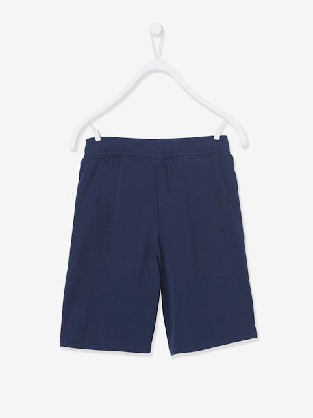 Jongenssportshort nummer 10 van technisch materiaal MARINEBLAUW+zwart - vertbaudet enfant 