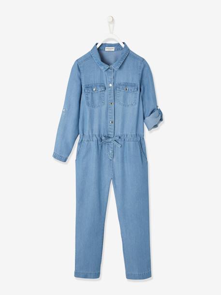 Lang jumpsuit gemaakt van flexibel lichtgewicht Lyocell® stone - vertbaudet enfant 