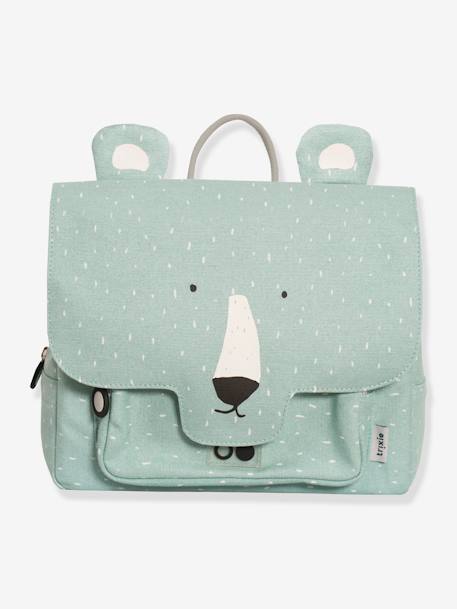 Boekentas Satchel animal TRIXIE beige+groen+Mr Crocodile+Mr Fox+Mr Koala+Mr Lion+Mr Penguin+Mr. Polar Bear+nude+sinaasappel - vertbaudet enfant 