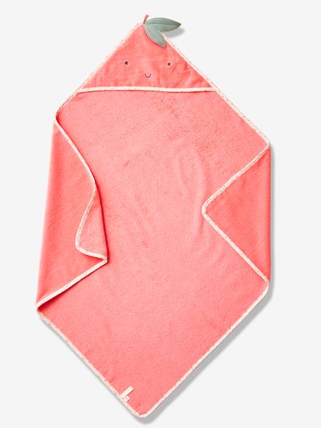 Badcape baby Appeltjes roze - vertbaudet enfant 