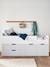 Halfhoog bed XL LIGNE PASSE-PASSE wit - grijs - vertbaudet enfant 