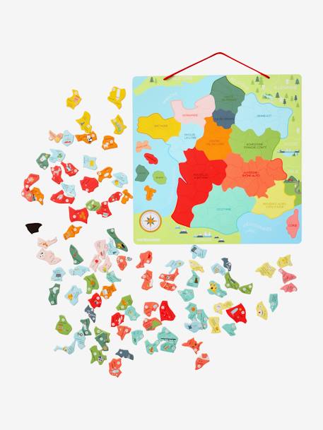 Magnetische puzzel Frankrijk meerkleurig - vertbaudet enfant 