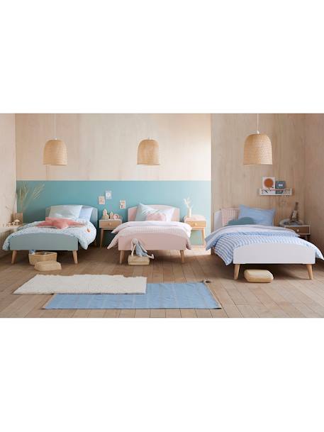 Kinderbed CONFETTI groen+roze+Wit/hout - vertbaudet enfant 