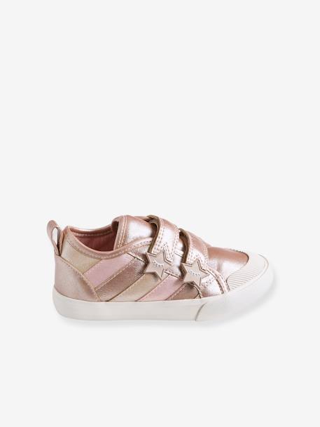 Sneakers met klittenband, kleutercollectie meisjes ROZE - vertbaudet enfant 