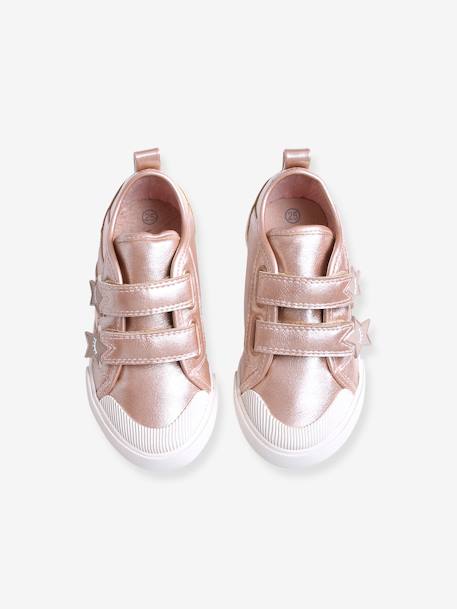 Sneakers met klittenband, kleutercollectie meisjes ROZE - vertbaudet enfant 