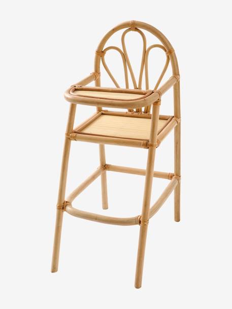 Hoge rotan kinderstoel beige - vertbaudet enfant 