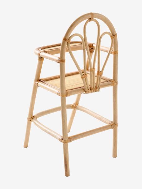 Hoge rotan kinderstoel beige - vertbaudet enfant 