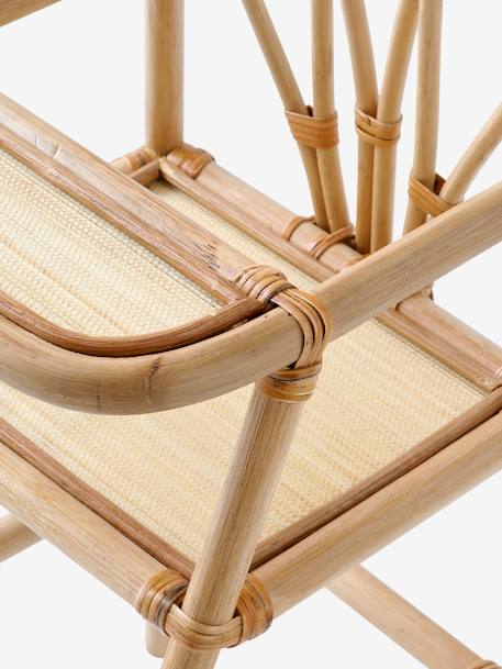 Hoge rotan kinderstoel beige - vertbaudet enfant 