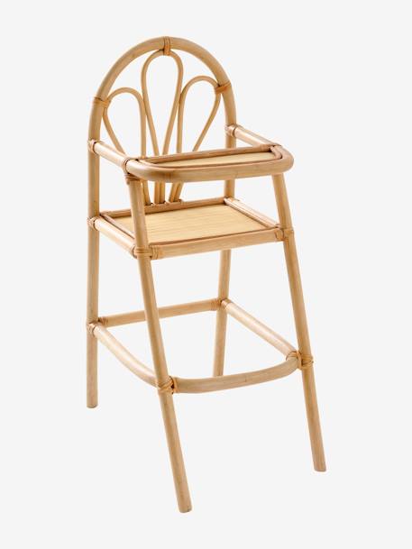 Hoge rotan kinderstoel beige - vertbaudet enfant 