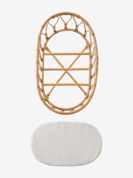 Rotan bed voor babypop beige - vertbaudet enfant 