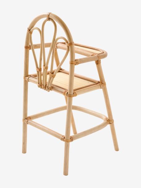 Hoge rotan kinderstoel beige - vertbaudet enfant 