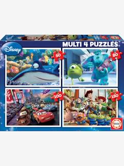 Speelgoed-Educatief speelgoed-Set met 4 puzzels van 50 tot 150 stukjes Multi 4 Disney® Pixar EDUCA