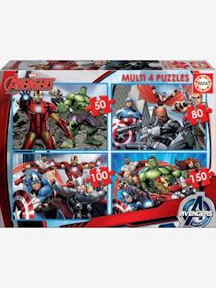 Speelgoed-Educatief speelgoed-Set met 4 puzzels 50 tot 150 stukjes Multi 4 Marvel® Avengers EDUCA