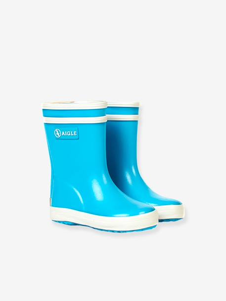 Regenlaarzen voor jongensbaby's Baby Flac AIGLE® hemelsblauw+marineblauw - vertbaudet enfant 