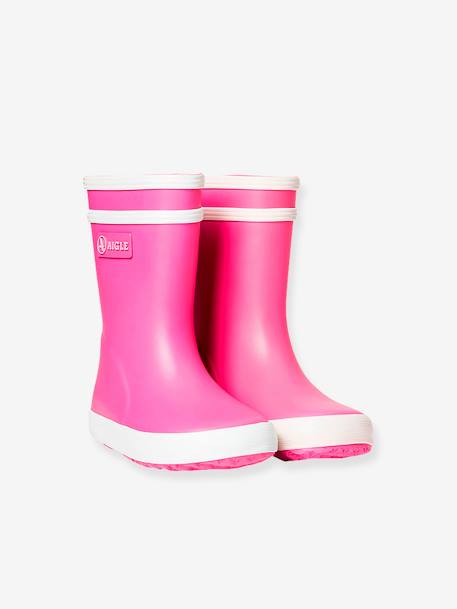 Baby Flac AIGLE® regenlaarzen voor meisjesbaby's geel+rood+roze+zacht roze - vertbaudet enfant 