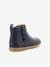 Laarsjes Vetudi KICKERS® voor meisjes bronsbruin+camel goud+metallic marineblauw - vertbaudet enfant 