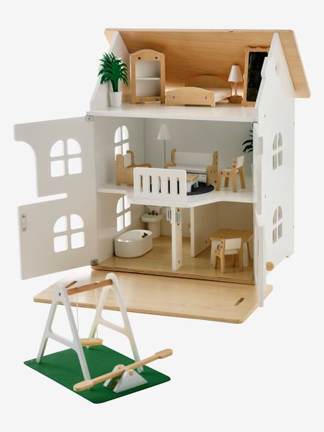 Romantisch poppenhuis + meubilair wit - vertbaudet enfant 