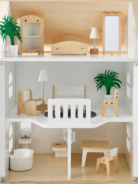 Romantisch poppenhuis + meubilair wit - vertbaudet enfant 