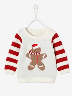 Baby-Trui, vest, sweater-Babykersttrui peperkoekman unisex