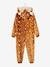 Onesie 'Kerstrendier' meisje pluche-effect Bruin met print - vertbaudet enfant 